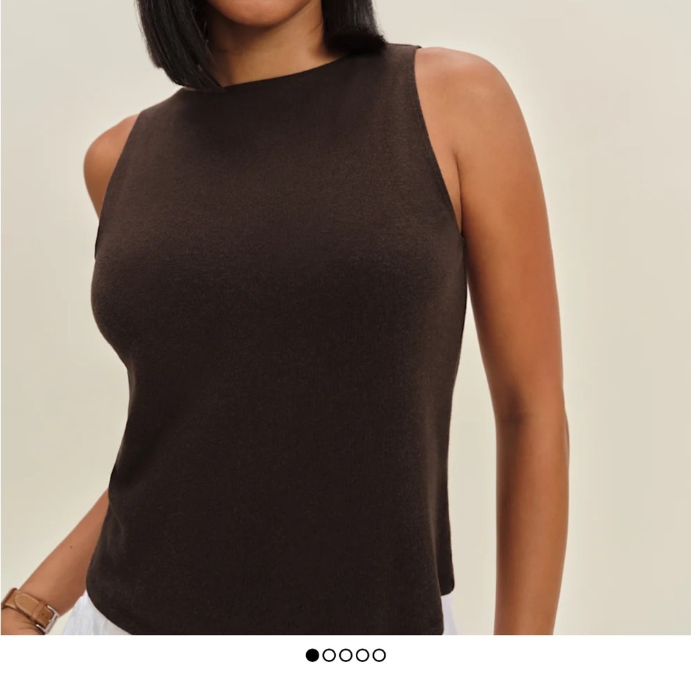 Reformation Dark Brown Tank Top